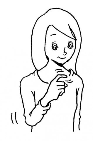 手遊び人差し指ぴょこ