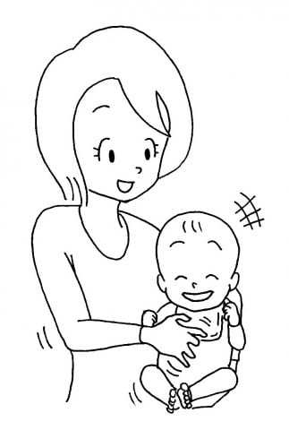 ママと赤ちゃんお腹