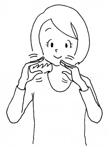 かるくつぶす