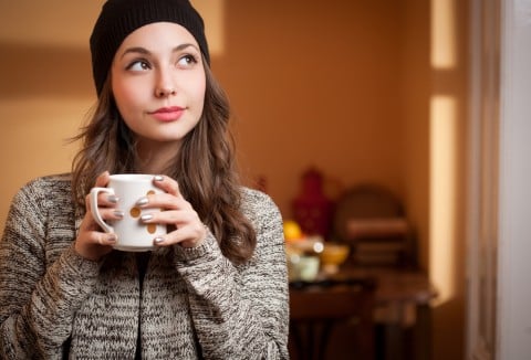 女性 コーヒー