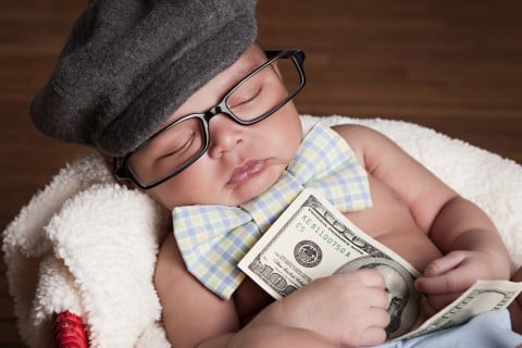 赤ちゃん 新生児 お金 めがね