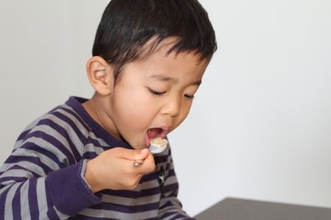 男の子 日本人 子供 食事