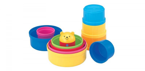 要出典 知育玩具 1歳 0歳 コンビ コップがさね