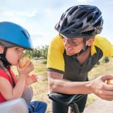子供 自転車 チャイルドシート 子乗せ自転車 パパ 子供