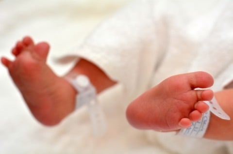 新生児 かかと 病院