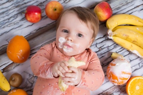 赤ちゃん 離乳食 食べる バナナ 食事 果物 フルーツ