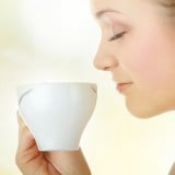ママ お茶 飲み物 女性 リラックス 休息