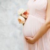 妊婦 妊娠 花 お腹 ドレス