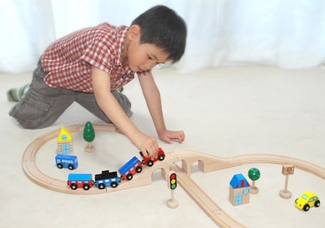 要出典 木製 おもちゃ 木製おもちゃのだいわ 汽車レールセットスタンダード