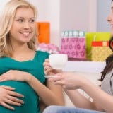 妊婦 お茶 会話