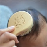 要出典 ベビーブラシ 天然メープルウッド ベビー用ヘアブラシ&櫛セット