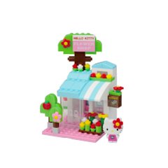 要出典 カワダ ナノブロックプラし ハローキティ フラワーショップ