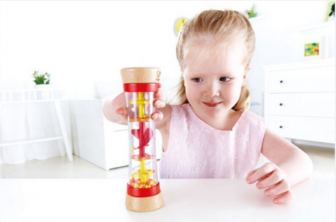 要出典 Hape ハペ ビーズレインドロップス レッド 1歳