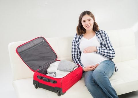 里帰り 妊婦 荷物 キャリーバッグ