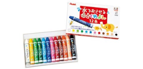 要出典 赤ちゃん クレヨン ぺんてる クレヨン 水でおとせるふとくれよん