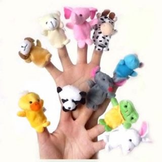 要出典 0歳 1歳 赤ちゃん クリスマスプレゼント 指人形 動物 10種類セット