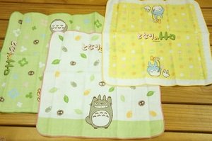 要出典 となりのトトロ グッズ ベビー ガーゼハンカチ 3枚組
