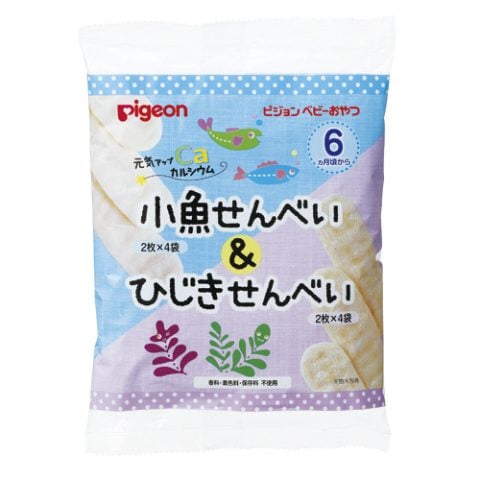 要出典 赤ちゃん お菓子 離乳食 おやつ 元気アップカルシウム 小魚せんべい&ひじきせんべい