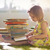 女の子 本 読書 勉強 ワンピース