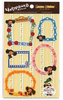 チェブラーシカグッズ チェブラーシカ フレームシール
