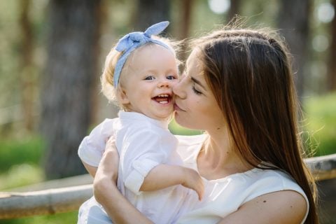 ママ 子供 乳児 女の子