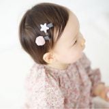 赤ちゃん用ヘアピン ボンボンスターヘアピンセット