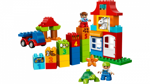 要出典 2歳 知育玩具 ブロックのおもちゃ レゴ デュプロ みどりのコンテナスーパーデラックス