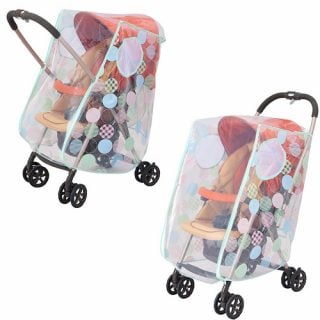 ベビーカーのレインカバーフジキ ベビーカー用レインカバー 対面・背面両用
