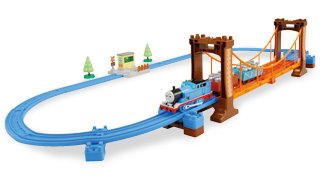 トーマスのおもちゃ タカラトミー プラレール トーマス ぐらぐらつり橋セット