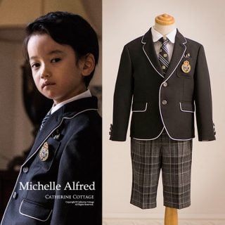 要出典 卒園式の子供服 キャサリンコテージ ミッシェル アルフレッド パイピングスーツセット