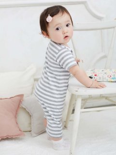 要出典 赤ちゃん用肌着 エンジェリーベ オリジナル ボーダーロンパース