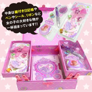 要出典 小学生 女の子 プレゼント ペコウェア 女の子 鍵付き ダイアリー 2段式 ボックス セット