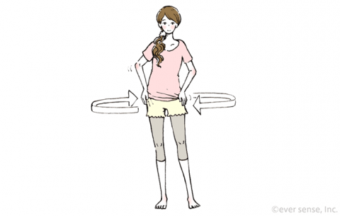産後 骨盤体操 イラスト