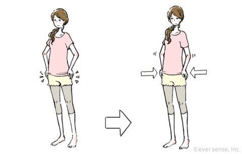 産後 骨盤 体操 イラスト