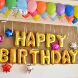 要出典 誕生日バルーン アルファベット型 バルーン HAPPY BIRTHDAY