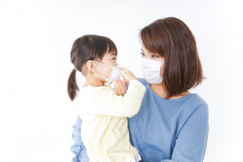 子供 マスク 風邪 予防 親子