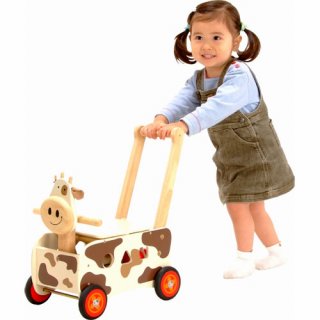 要出典 1歳児のおもちゃ エデュテ アイムトイ ウォーカー&ライド カウ