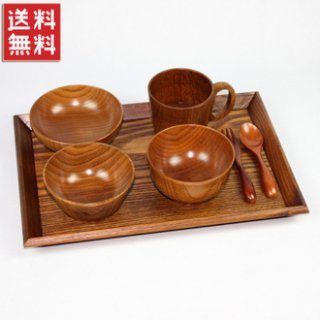 要出典 お食い初め食器 アカチャン食器セット 漆塗りトレー付き