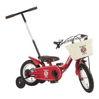 要出典 子供・幼児用自転車 ピープルじてんしゃ かじ取り式 12インチ スピネルレッド