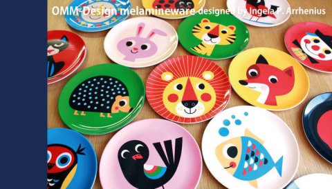 要出典 子供用食器 OMM-design メラミンプレート 選べる3枚セット