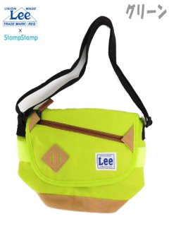要出典 キッズポシェット Lee×StompStamp 斜めジップ 子供用ショルダーバッグ