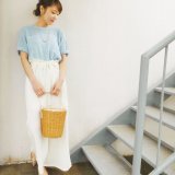 要出典 授乳トップス ミルクティー コットンニット・レーシートップス