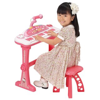 要出典 子供用キーボード ハローキティ うたえるキーボード