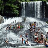 要出典 川遊び 松木川 龍門の滝 大分県玖珠郡
