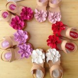 要出典 女の子用キッズサンダル 花モチーフサンダル