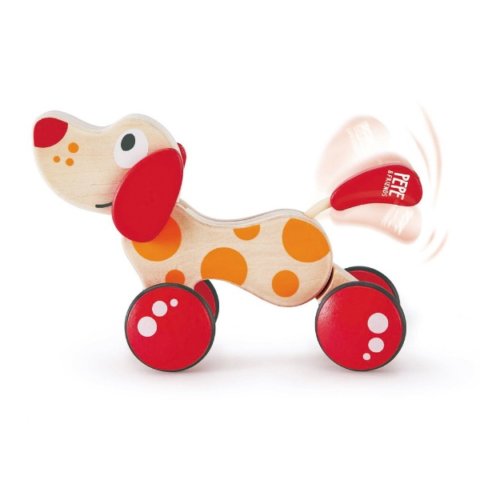 要出典 おもちゃ Hape(ハペ社)こいぬのペペのプルトーイ