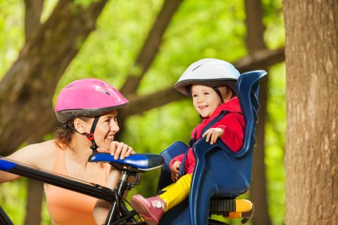 自転車 親子 母子 子供乗せ ヘルメット