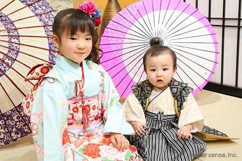 eversense 七五三 女の子 男の子 着物 1