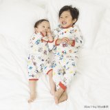 要出典 子供用キッズパジャマ アンパサンド Boy’sロボット柄前開き長袖パジャマ