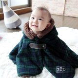 要出典 ベビーポンチョ ドラコ ベビーポンチョ もこもこファーのフード付き